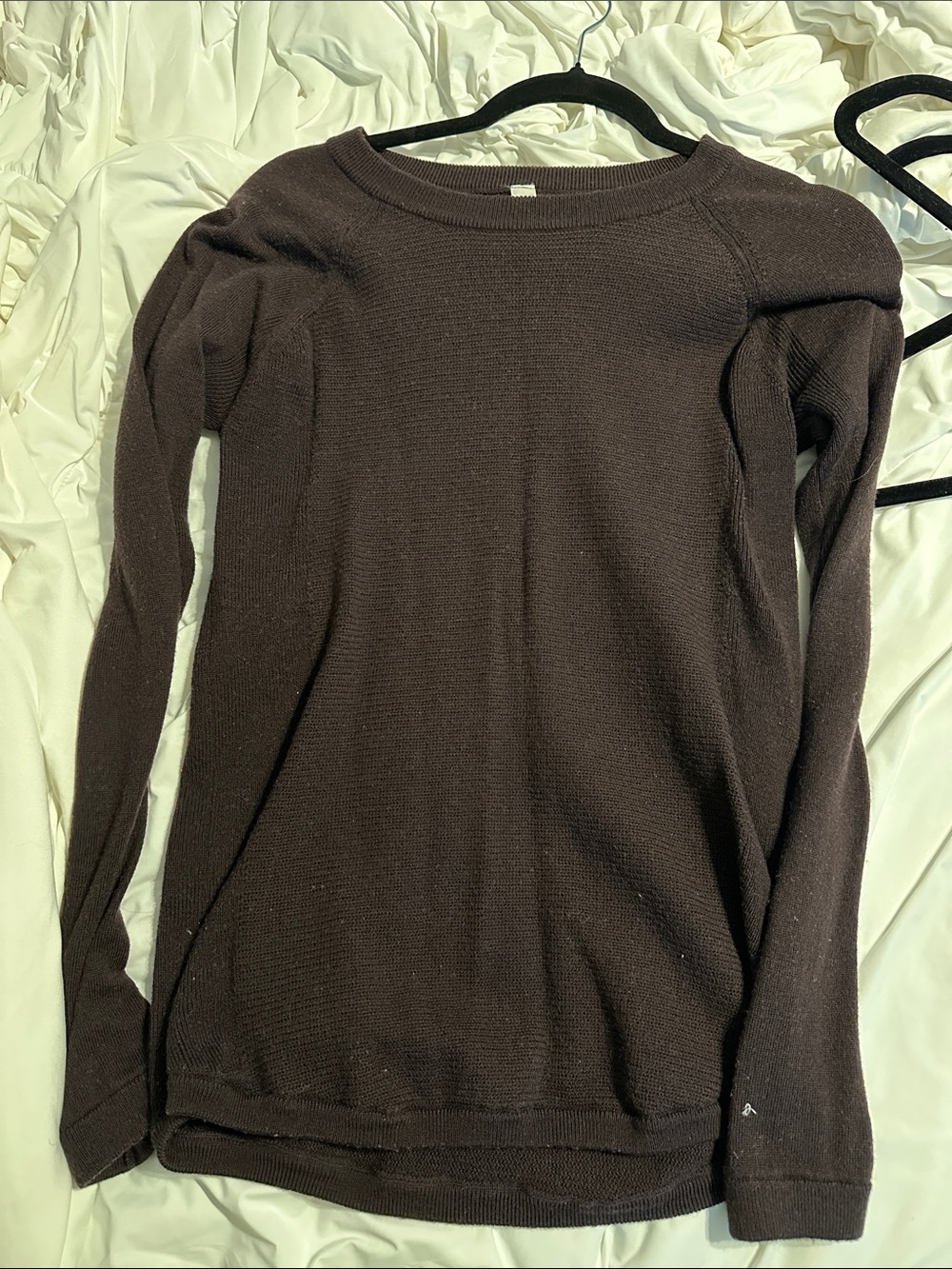 lululemon athletica Dark Brown Merino Wool Crewneck Sweater